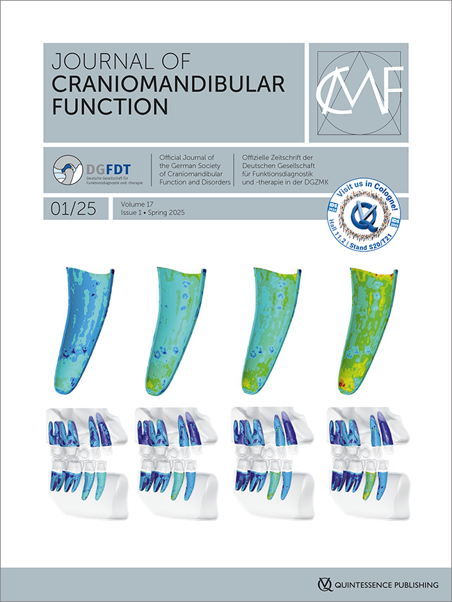 Journal of Craniomandibular Function, 1/2025