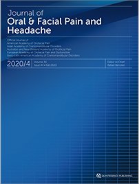 Journal of Oral & Facial Pain and Headache, 4/2020