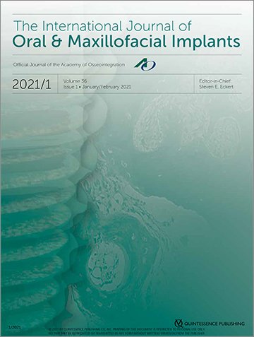 The International Journal of Oral & Maxillofacial Implants, 1/2021
