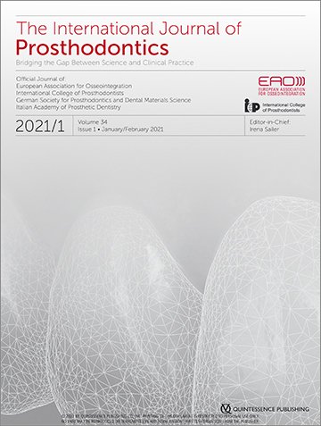 The International Journal of Prosthodontics, 1/2021