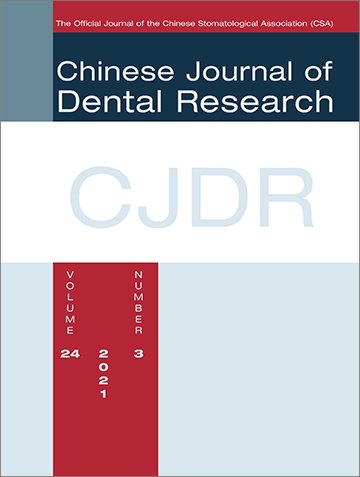 Chinese Journal of Dental Research, 3/2021