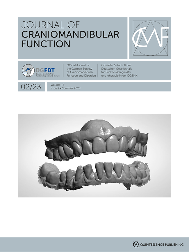 Journal of Craniomandibular Function, 2/2023