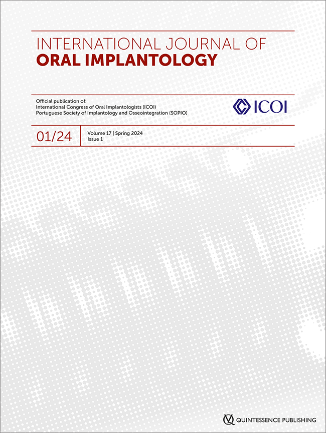 International Journal of Oral Implantology, 1/2024
