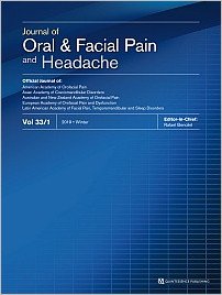 Journal of Oral & Facial Pain and Headache, 1/2019