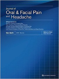 Journal of Oral & Facial Pain and Headache, 3/2019