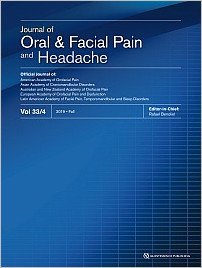 Journal of Oral & Facial Pain and Headache, 4/2019