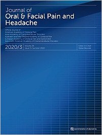Journal of Oral & Facial Pain and Headache, 3/2020