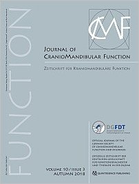 Journal of Craniomandibular Function, 3/2018