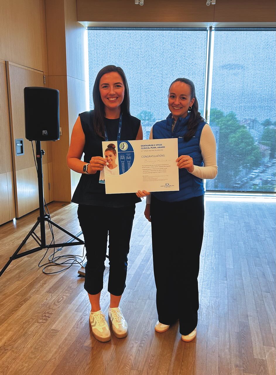 Bronagh McGuckin wurde mit dem Dentaurum Case Presentation Award für den besten Beitrag ausgezeichnet.