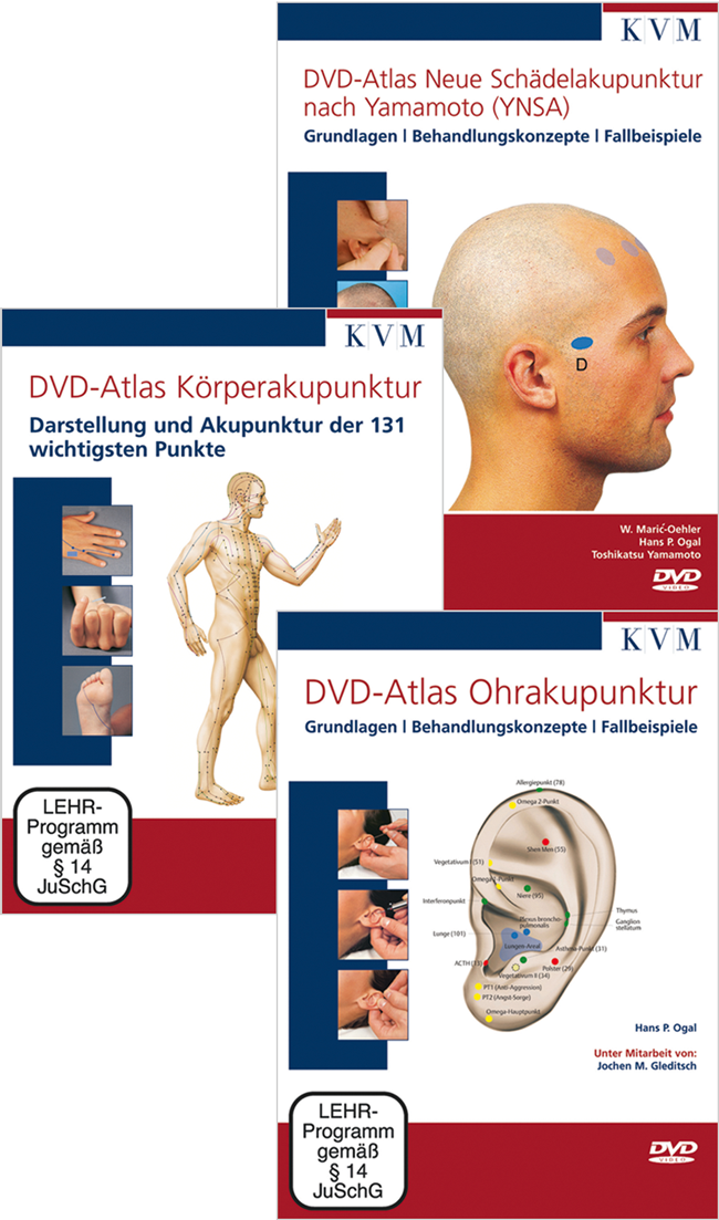 Hammes: DVD-Atlanten Körperakupunktur, Ohrakupunktur und Neue Schädelakupunktur