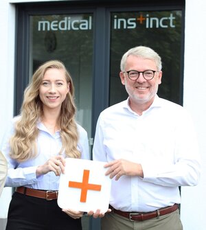 Führen Medical Instinct: Theresia Seibt als neue Hauptgesellschafterin und Geschäftsführerin und Unternehmensgründer Jan Worlitz als geschäftsführender Gesellschafter.