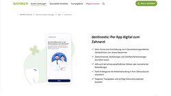 So wird die App auf der Internetseite der Barmer vorgestellt.
