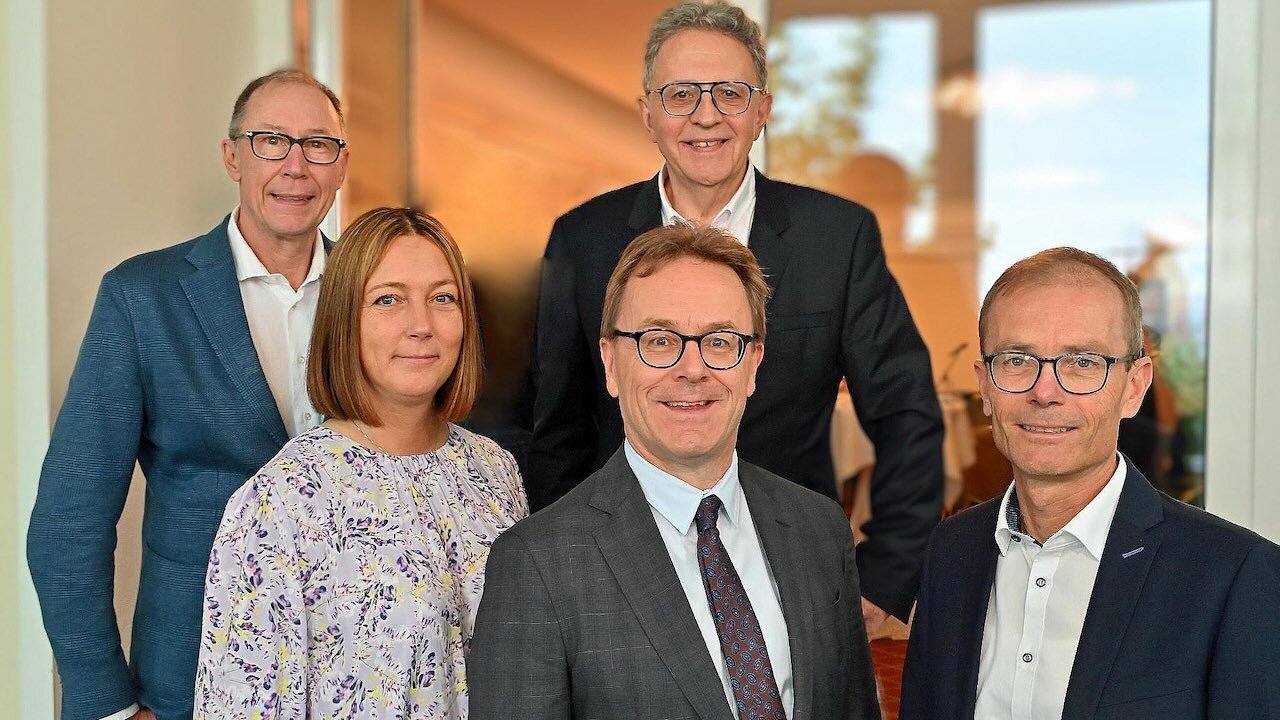 Der Vorstand der BZK Tübingen (von links): Dr. Herbert Martin, Dr. Anke Bleicher, Dr. Bernd Stoll (hinten), Dr. Markus Steybe (vorne) und Dr. Martin Braun.