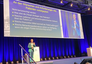 Prof. Matthias Kern lenkte den Blick auf die Bedürfnisse der Patienten.