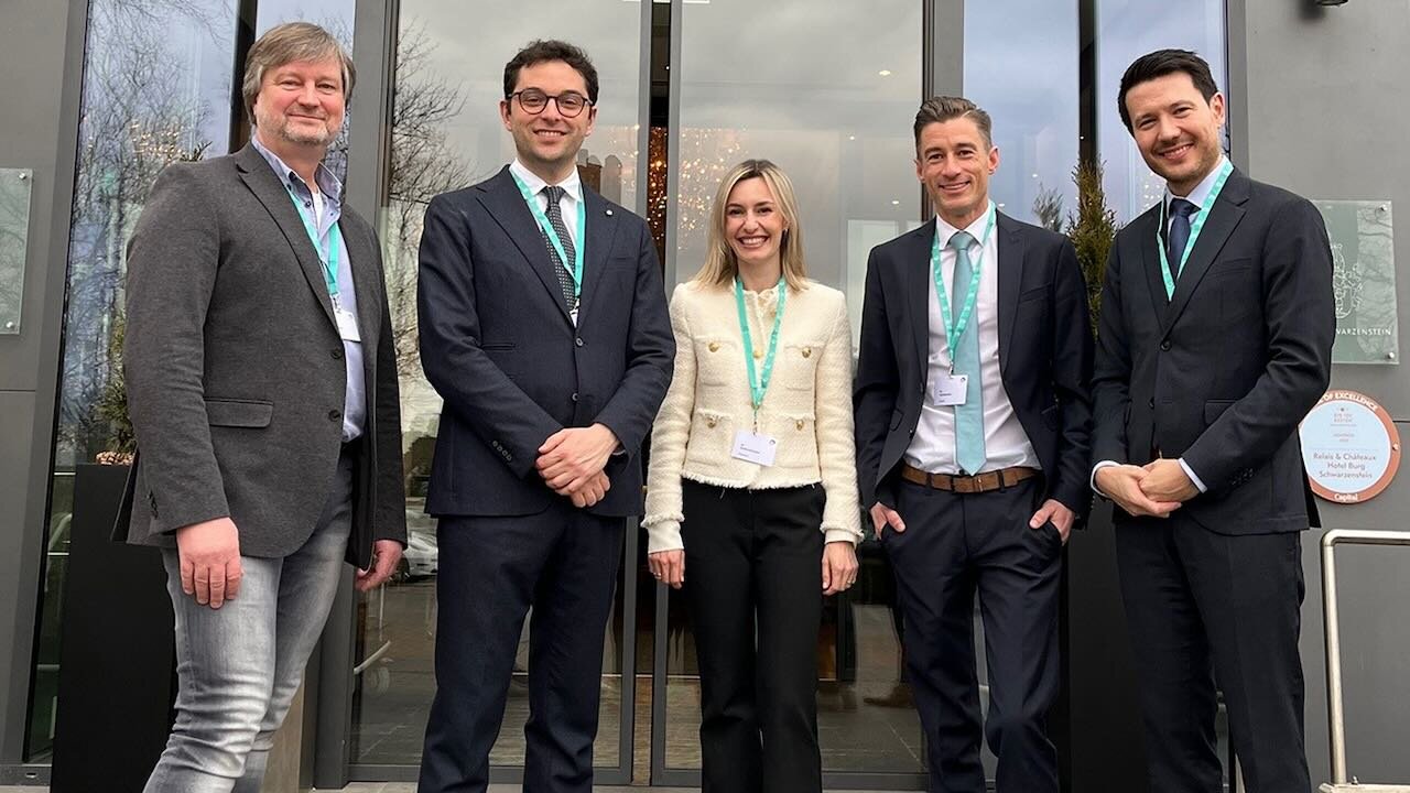 Neu-Fellows (von links):, PD Dr. Björn Rahlf, PD Dr. Stefano Pieralli, Dr. Pauline Gutmann, Dr. Frank Koch, PD Dr. Frank Spitznagel